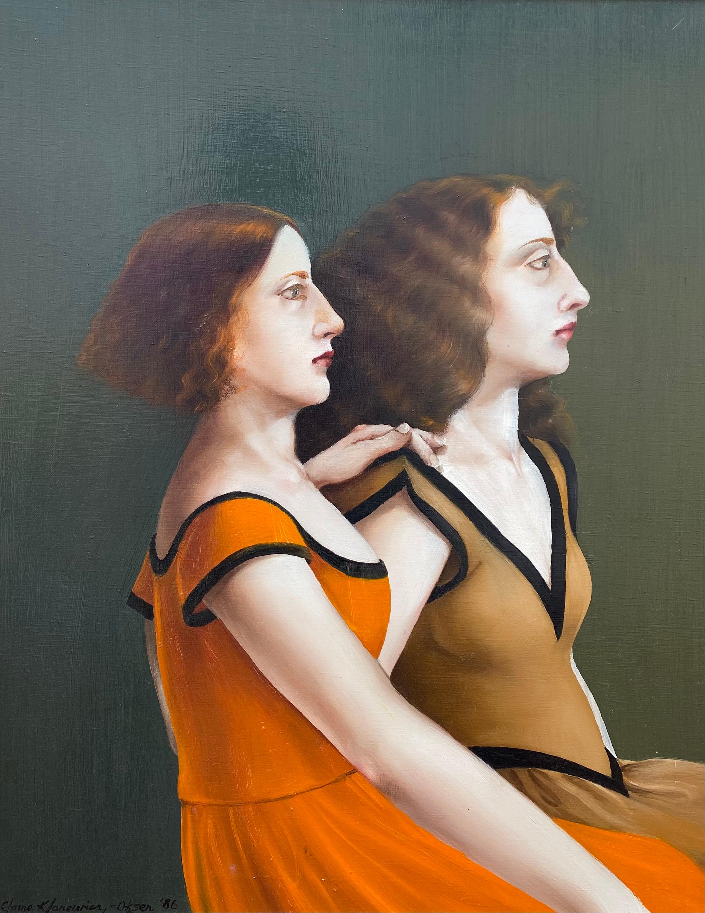 “Twins” - Painting by Claire Klarewicz-Okser