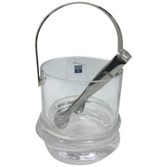 Claire Le Sage Italian Crystal and Silver Plate Ice Bucket for Arnolfo di Cambio
