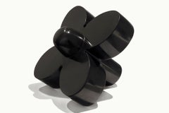 Flower, black marble