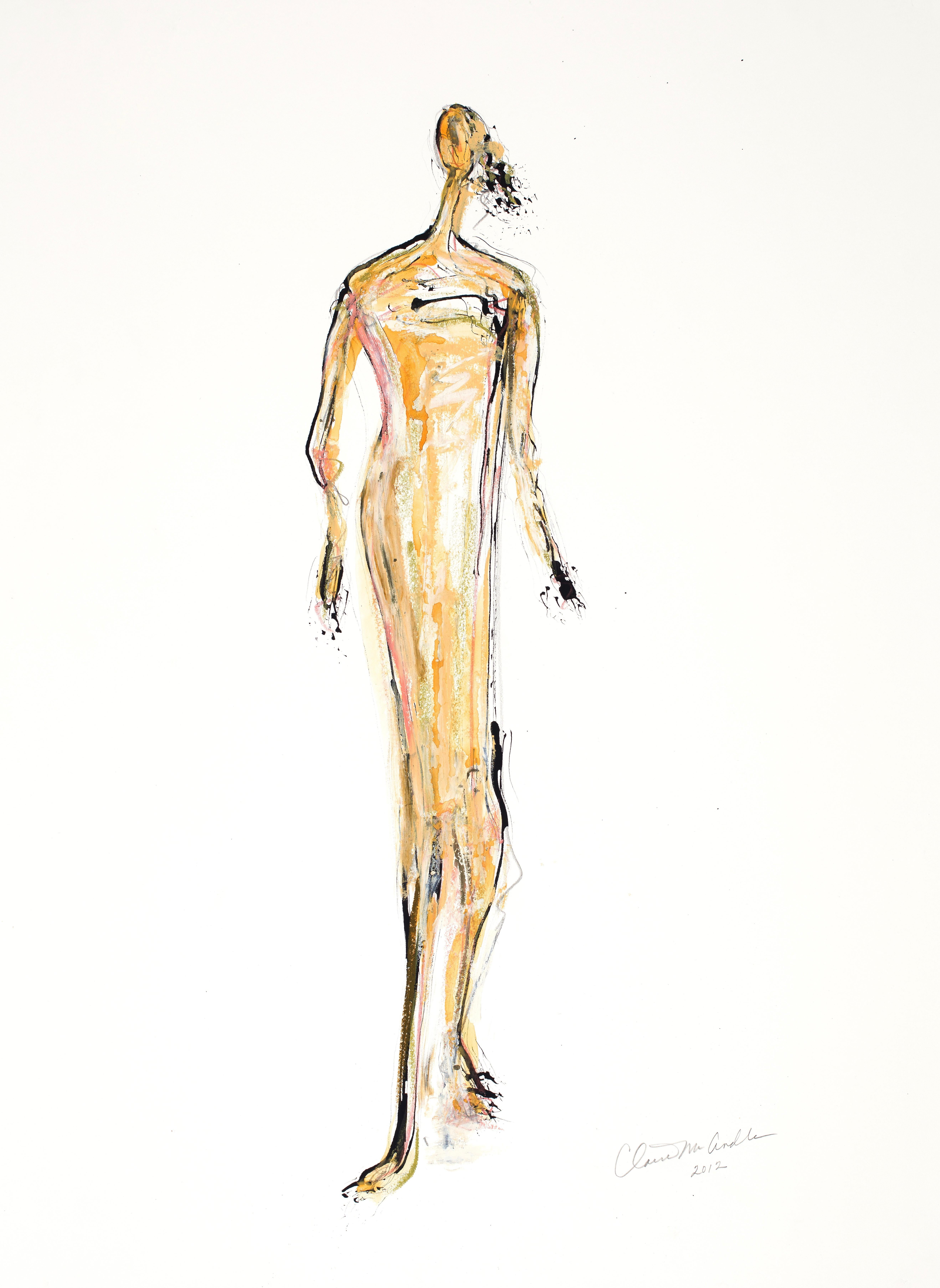 Figure Drawing No. 7 - Mixed Media Art by Claire McArdle