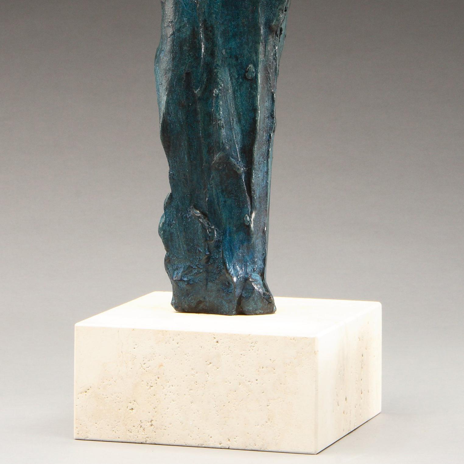 Sappho  - Gold Figurative Sculpture by Claire McArdle