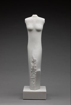 Antonia by Claire McArdle. calacatta marble figurative sculpture. 