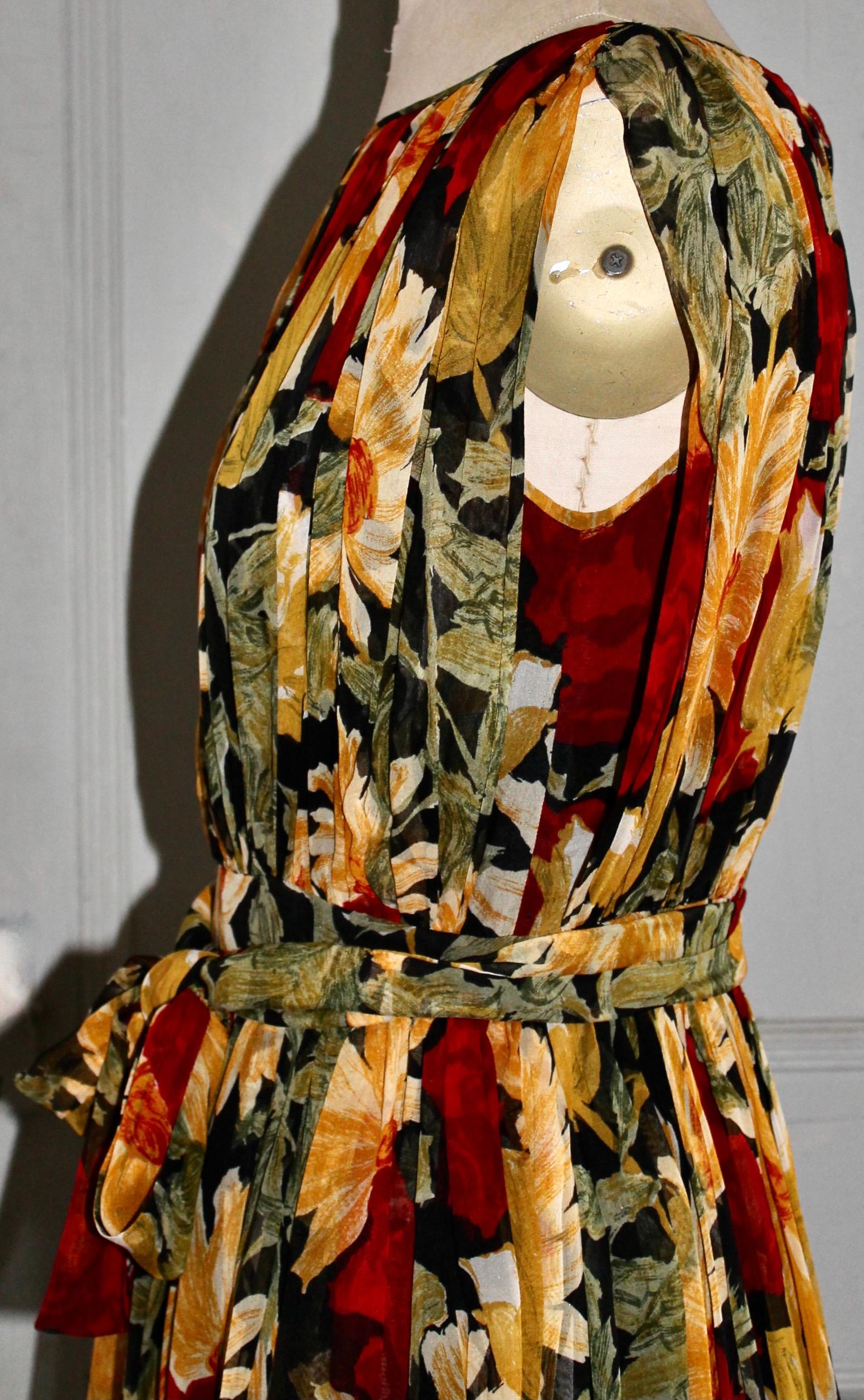 Claire McCardell (atribuée à Townley - Robe en mousseline à fleurs Pour femmes en vente