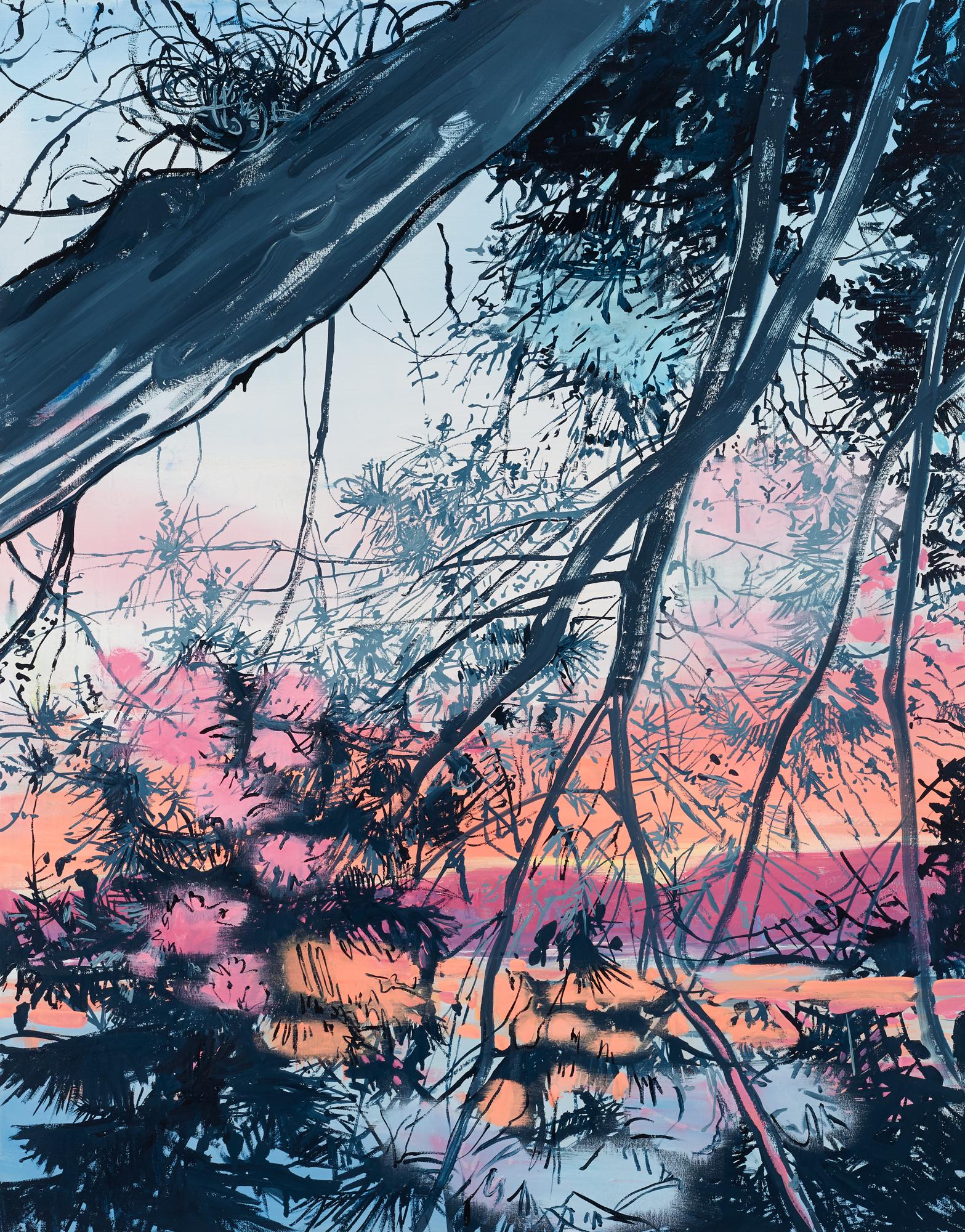 Dream Sunset, impressionist landscape painting