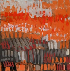 Claire Oxley - Acrylique contemporain, « Mallow » et « Titled Earth »