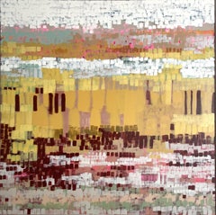 Cornlight, original painting, landscape, abstract, mixed media