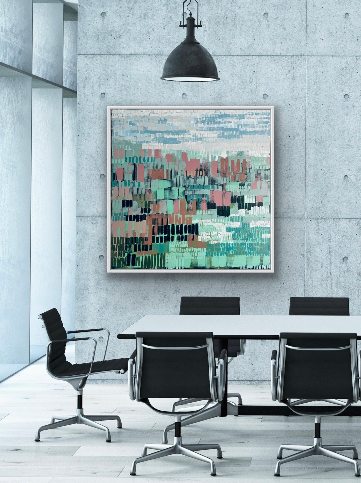 Driftlight, Originalgemälde, Landschaft, abstrakt, Mischtechnik im Angebot 4