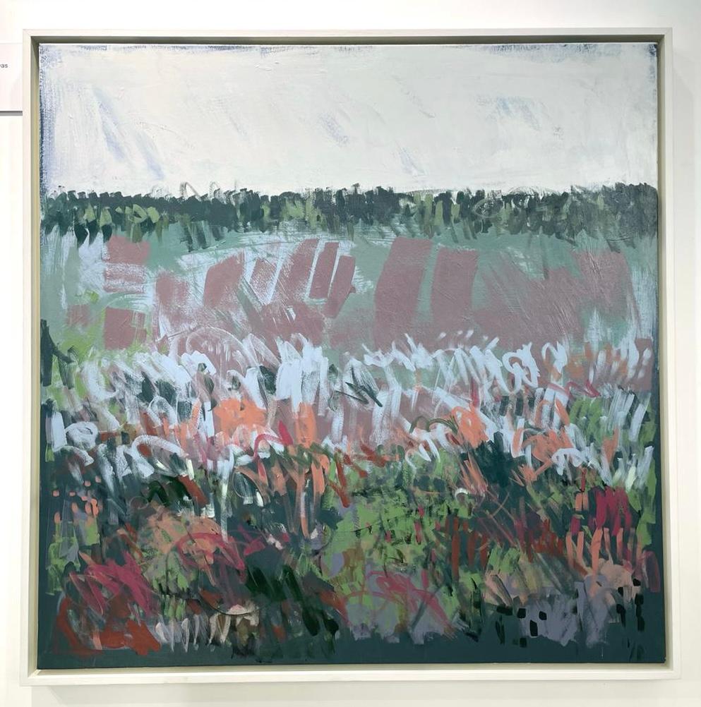 Late Grasses by Claire Oxley abstract landscape painting 1