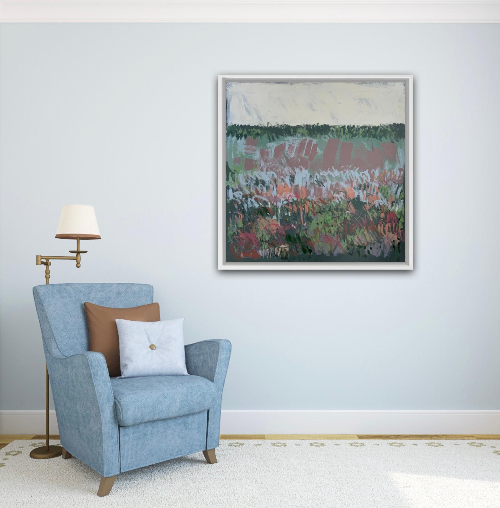 Late Grasses by Claire Oxley abstract landscape painting 5