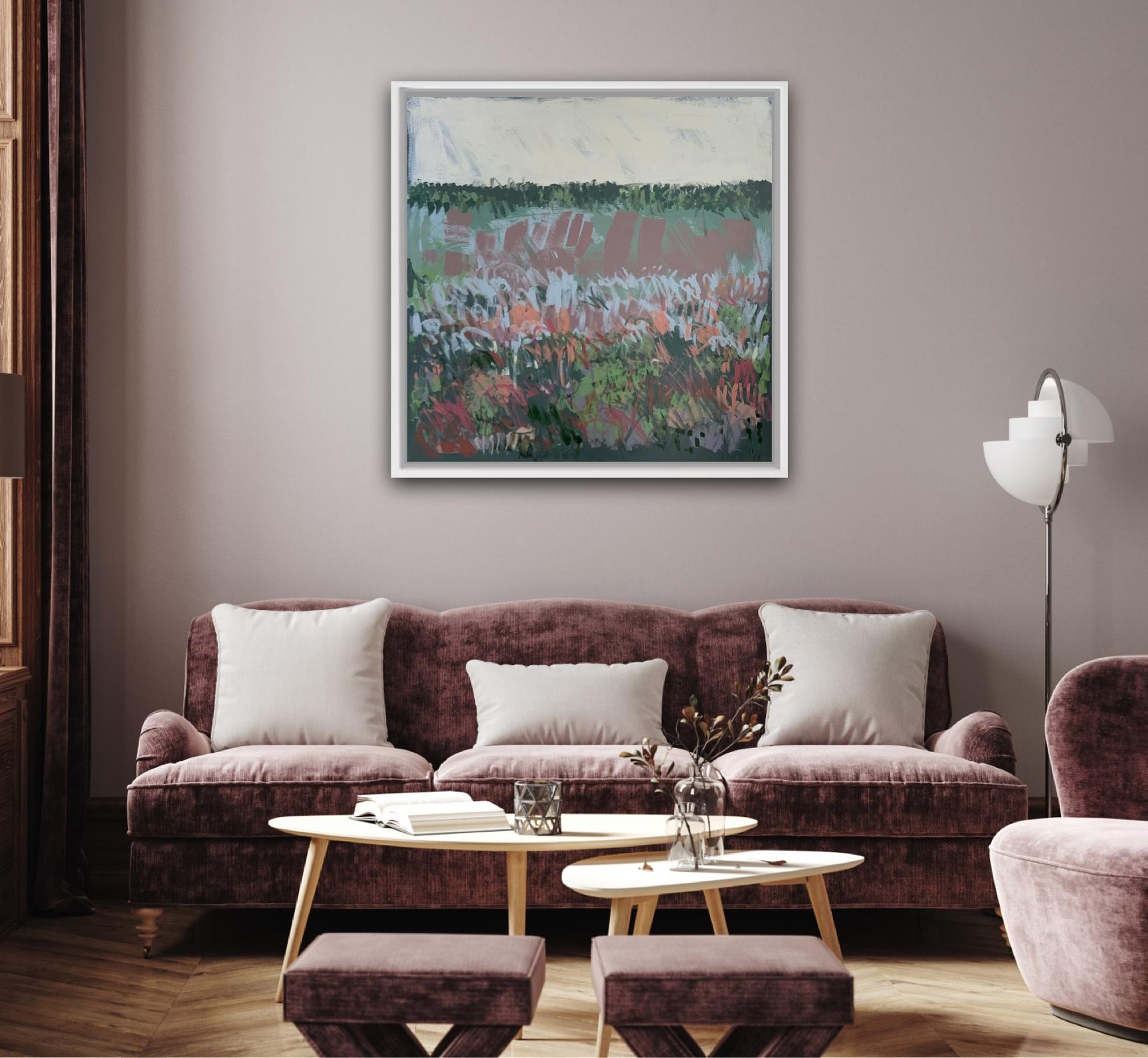 Late Grasses by Claire Oxley abstract landscape painting 6