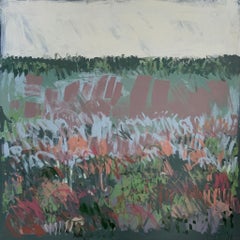 Peinture de paysage abstraite Late Grasses de Claire Oxley