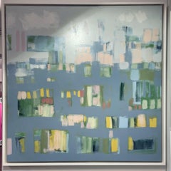 'Whitsun' abstract landscape painting by Claire Oxley