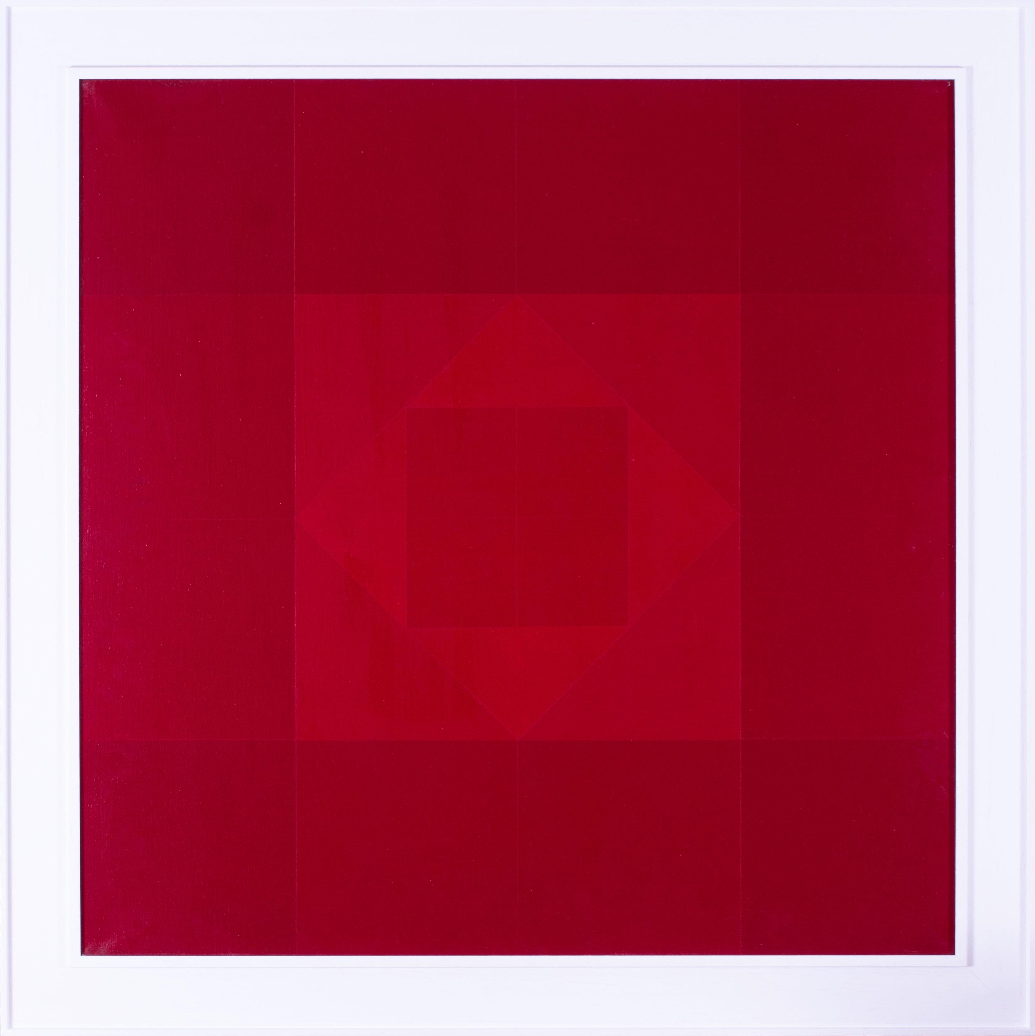 Claire Pichaud (Französisch 1935 - 2017)
Rotes Quadrat
Acryl auf Leinwand
31.1/2 x 31,1/2 Zoll (80 x 80 cm.)
Signiert (auf der Rückseite des Keilrahmens)

Weitere Exemplare in gleicher Größe sind in unserer Sammlung erhältlich