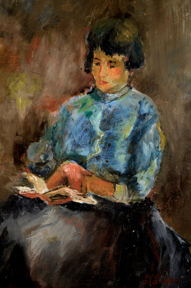 Woman reading after Henri Matisse by Claire Ragueneau For Sale 3