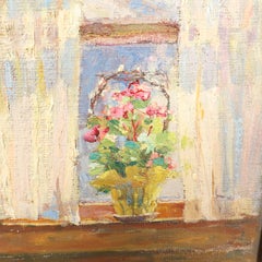 Estudio de artista "La luz del sol a través de la ventana" Pintura al óleo impresionista americana