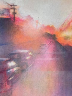 California Dreaming II - California, Landscape, Acrylic, Canvas