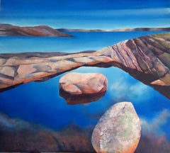 Movik I - Rock-pools of Southern Norway: Acrylic on Canvas