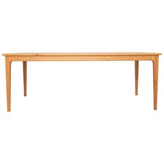 Claire Table, Shaker Modern Cherry Dining Table with Sculpted Joinery