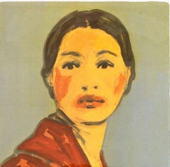 Makeup (red coat) By Claire Tabouret