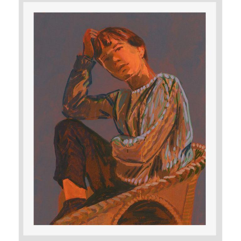 Portrait Print Claire Tabouret - Autoportrait (bleu)