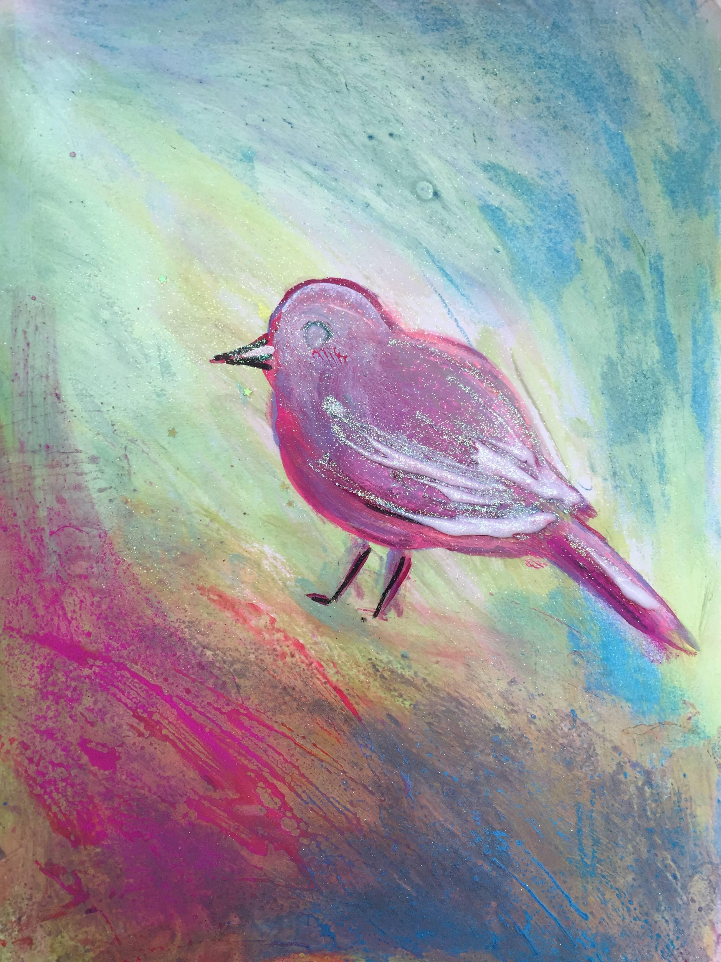 Claire Westwood Bird Original Household Paint Acrylic Paint