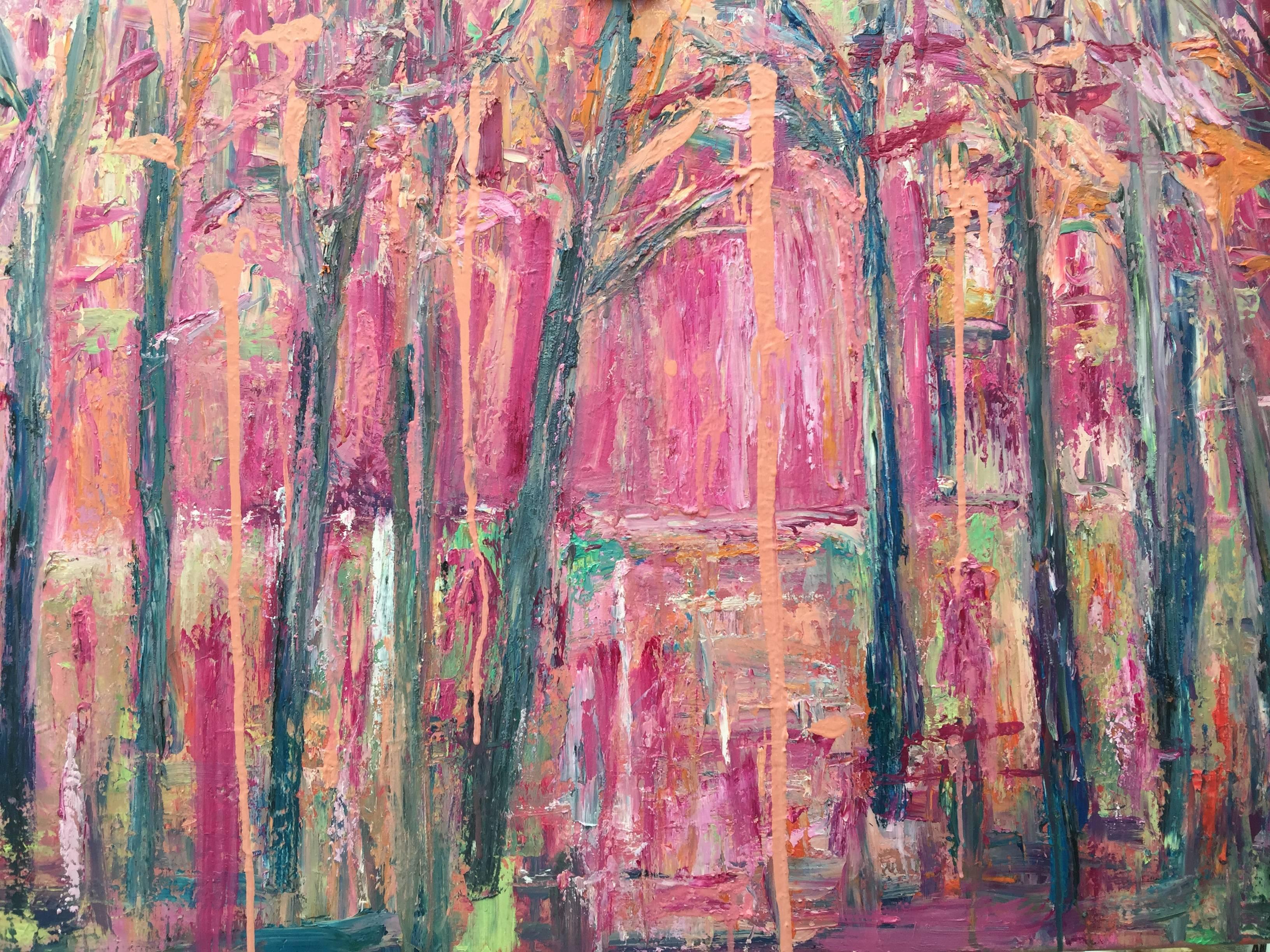 Claire Westwood Woods Original Oil Paint On Thin Box Canvas
