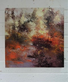 Claire Wiltsher, First Light, zeitgenössisches Gemälde des Abstrakten Expressionismus