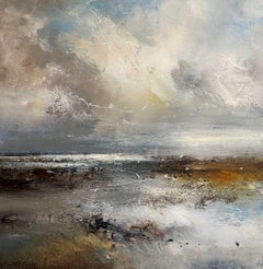 Cloud Watching - Figurative British Landscape / Oil Paint on Canvas