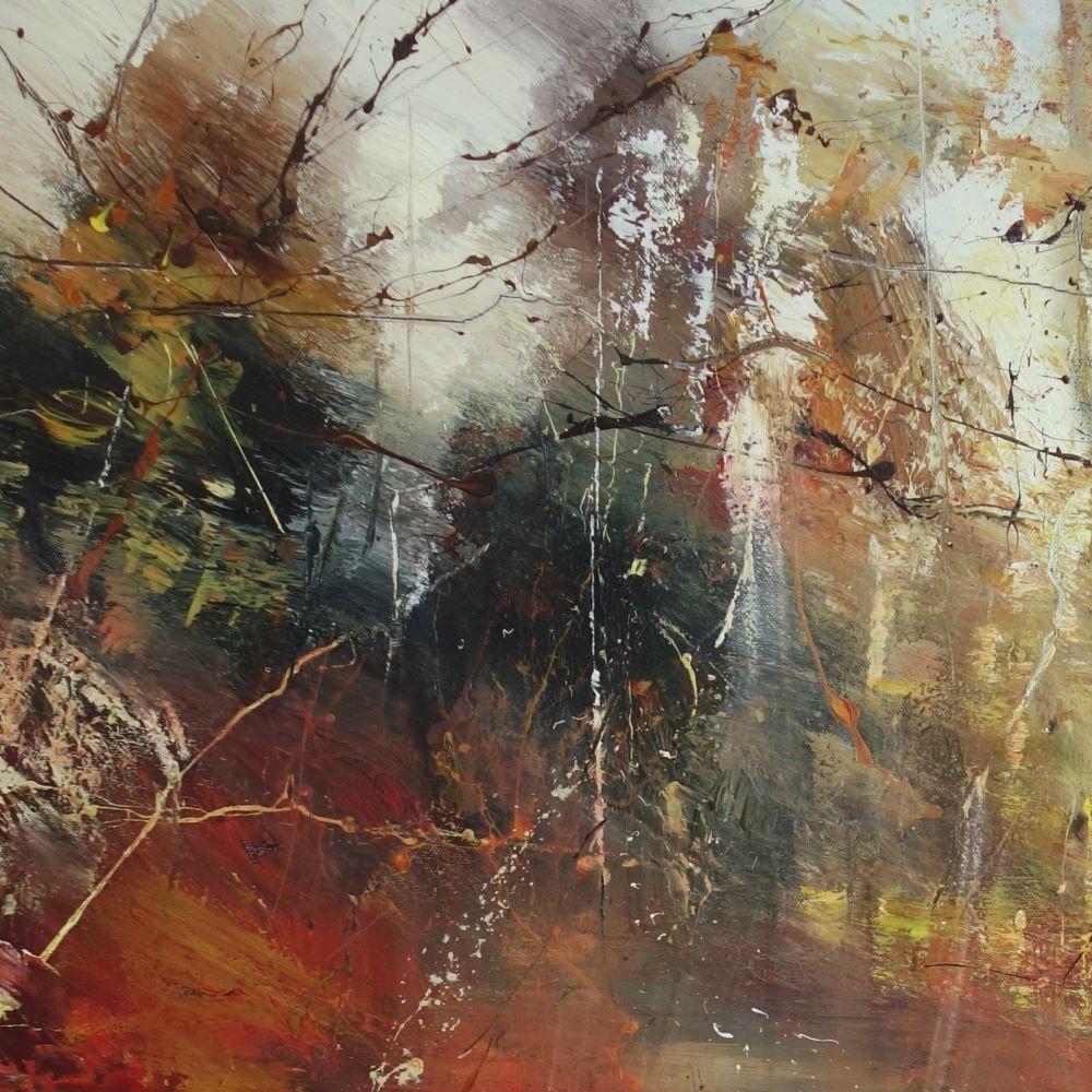 Primera Luz - Paisaje Figurativo Británico / Pintura al Óleo sobre Lienzo - Painting Contemporáneo de Claire Wiltsher