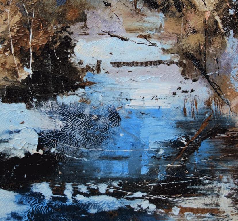 abstract winter paintings