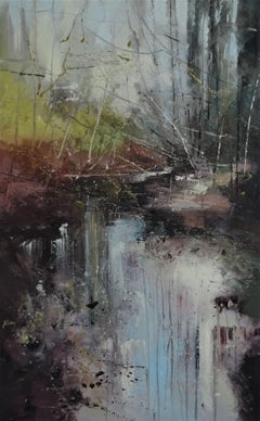 Internal Forest 3 - Zeitgenössisches:: abstraktes:: ausdrucksstarkes Landschaftsölgemälde