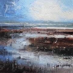 New Horizon 6 - contemporary abstract landscape painting, oil on canvas