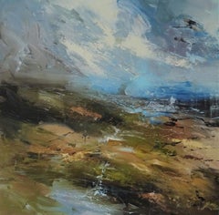 Claire Wiltsher - Summer Cloud Burst - contemporary abstract landscape ...