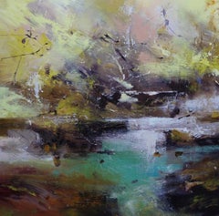 Ripples Under the Surface - Contemporary British Landscape: Oil Paint on Canvas