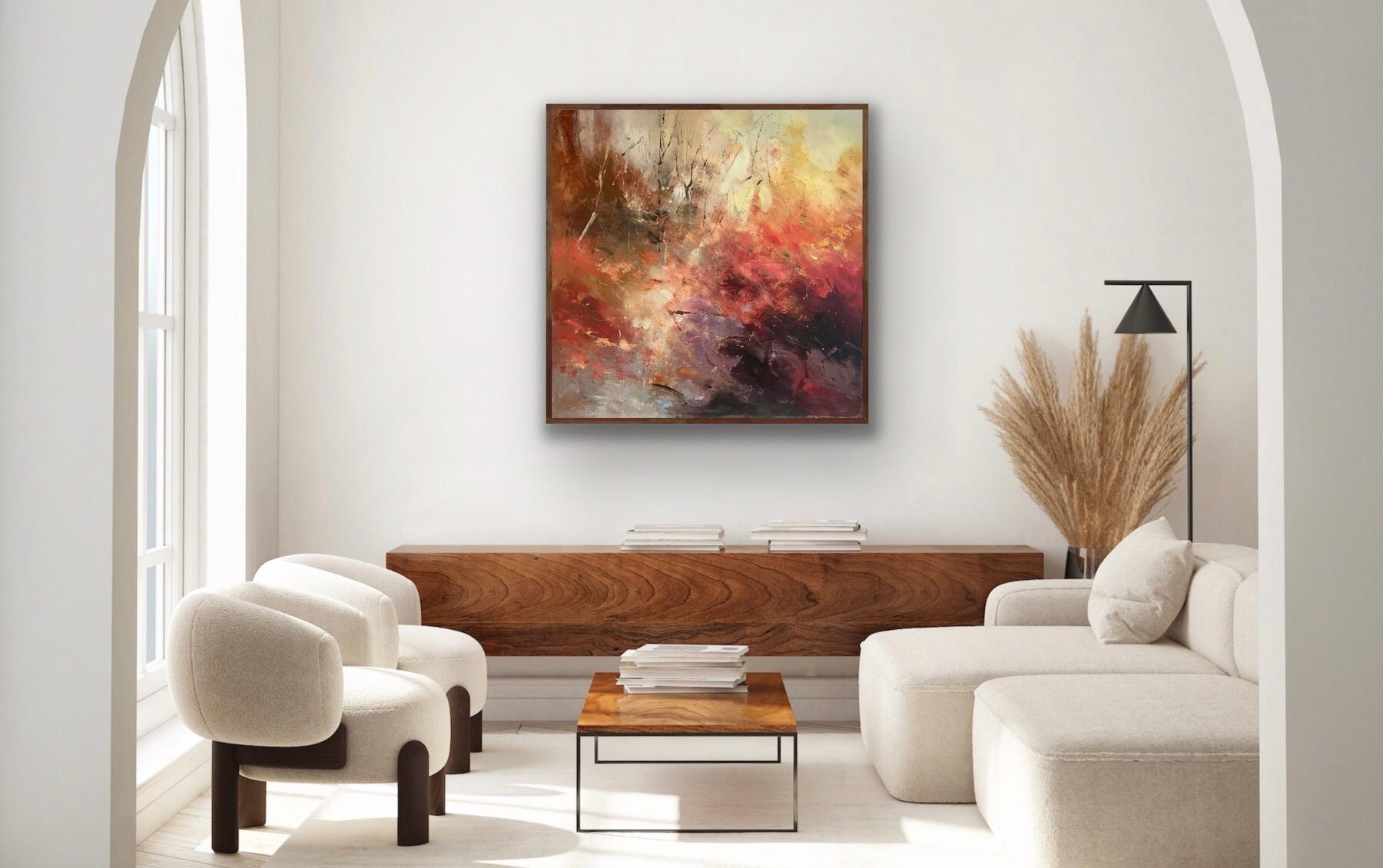 Shaft of Light, Original Abstract Painting, Oil and mixed media For Sale 2
