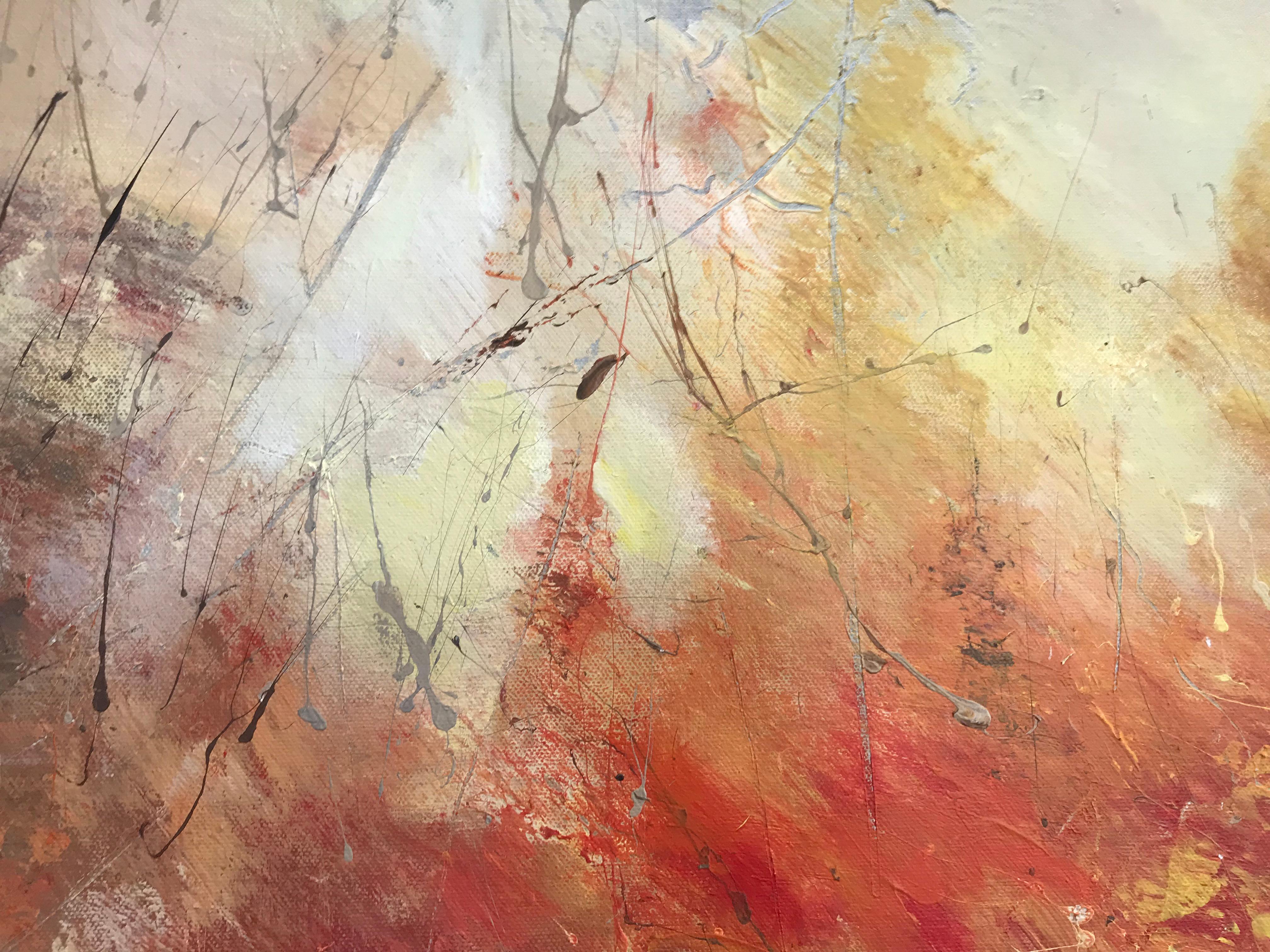 Shaft of Light, Original Abstract Painting, Oil and mixed media For Sale 3