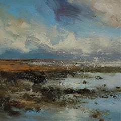 Soaked in Energy - Contemporary British Landscape: Oil Paint on Canvas