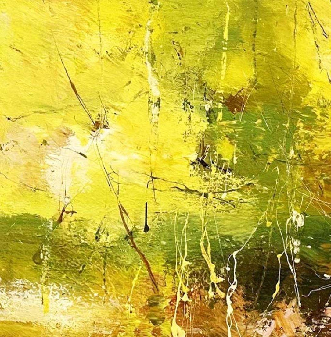 Brisa de Verano - Paisaje Figurativo Británico / Pintura al Óleo sobre Lienzo - Painting de Claire Wiltsher