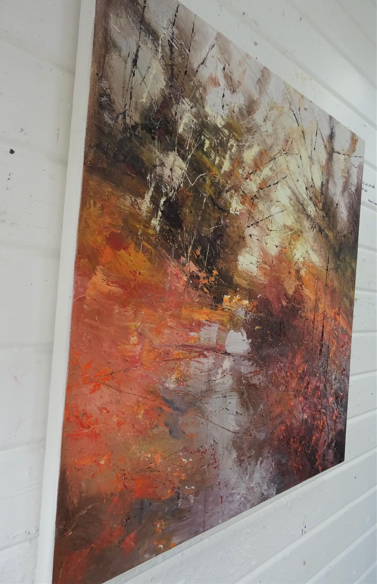 Claire Wiltsher
Please note that in situ images are purely an indication of how a piece may look.

Sunrise Reception is an original painting by Claire Wiltsher. The thick texture of the paint coupled with the bold, bright colours make for an