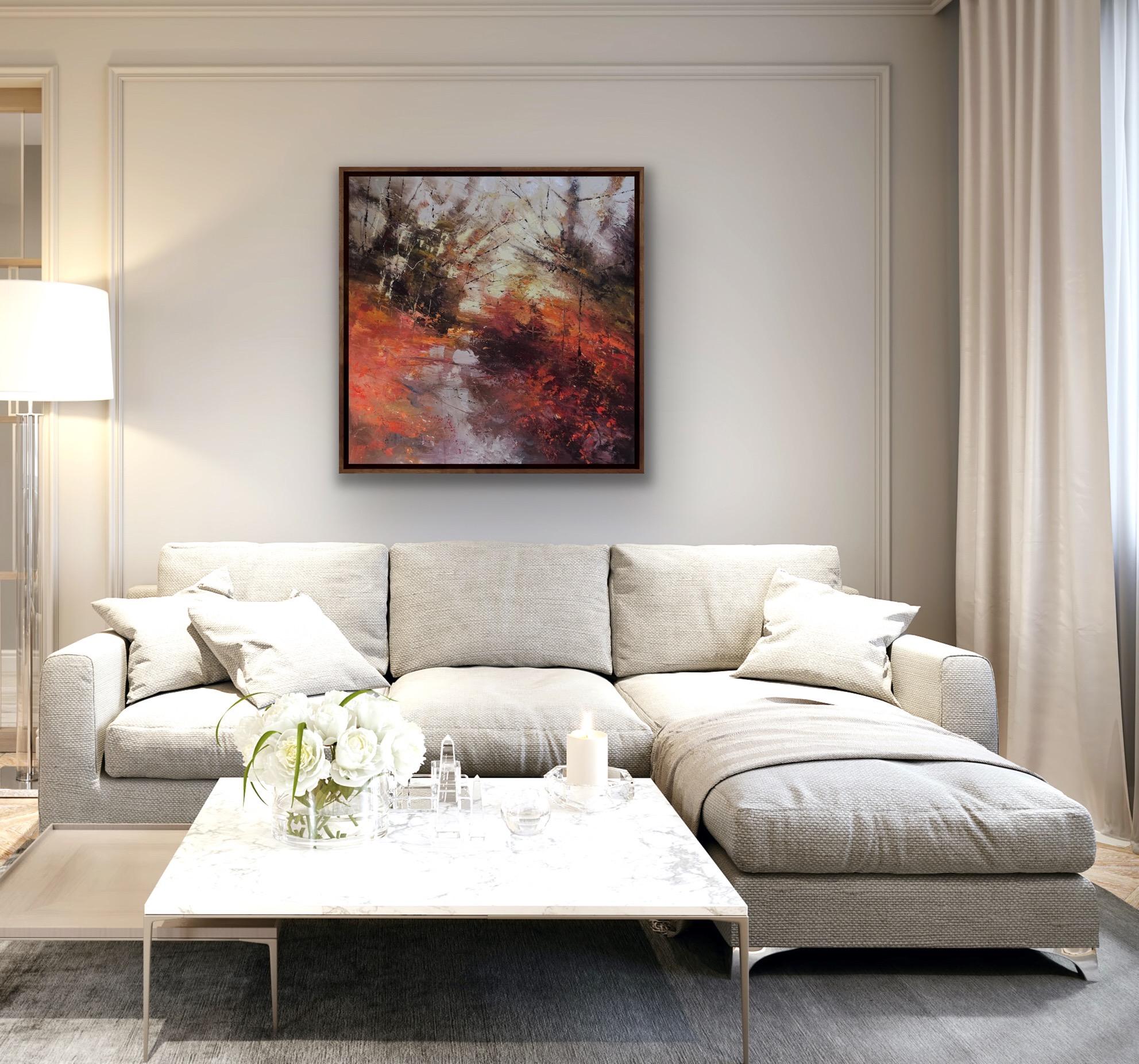 Sunrise Reception, Original Contemporary Abstract Expressionist Style Landscape For Sale 5