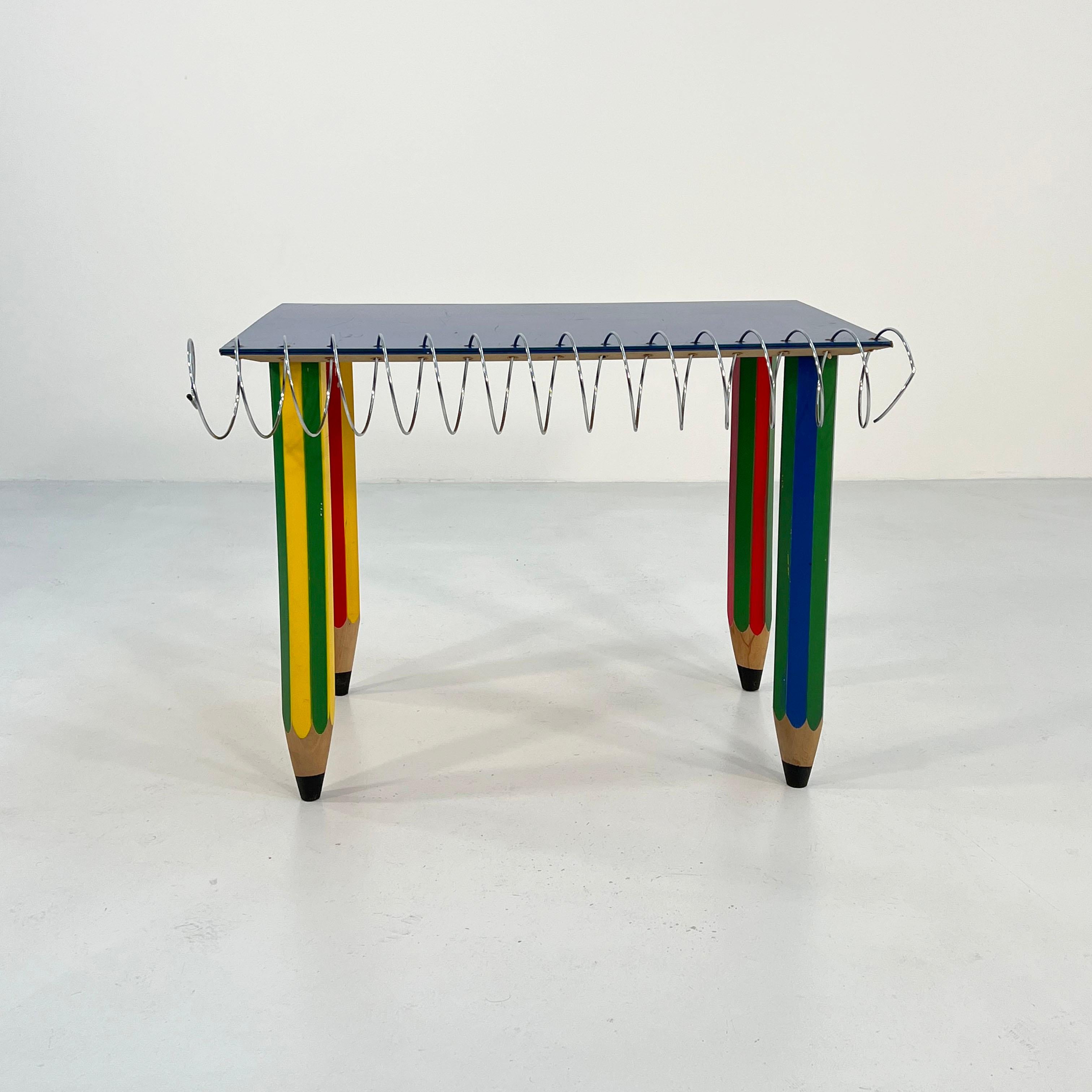 Clairefontaine Desk by Pierre Sala for Chambon, 1984 In Fair Condition In Ixelles, Bruxelles