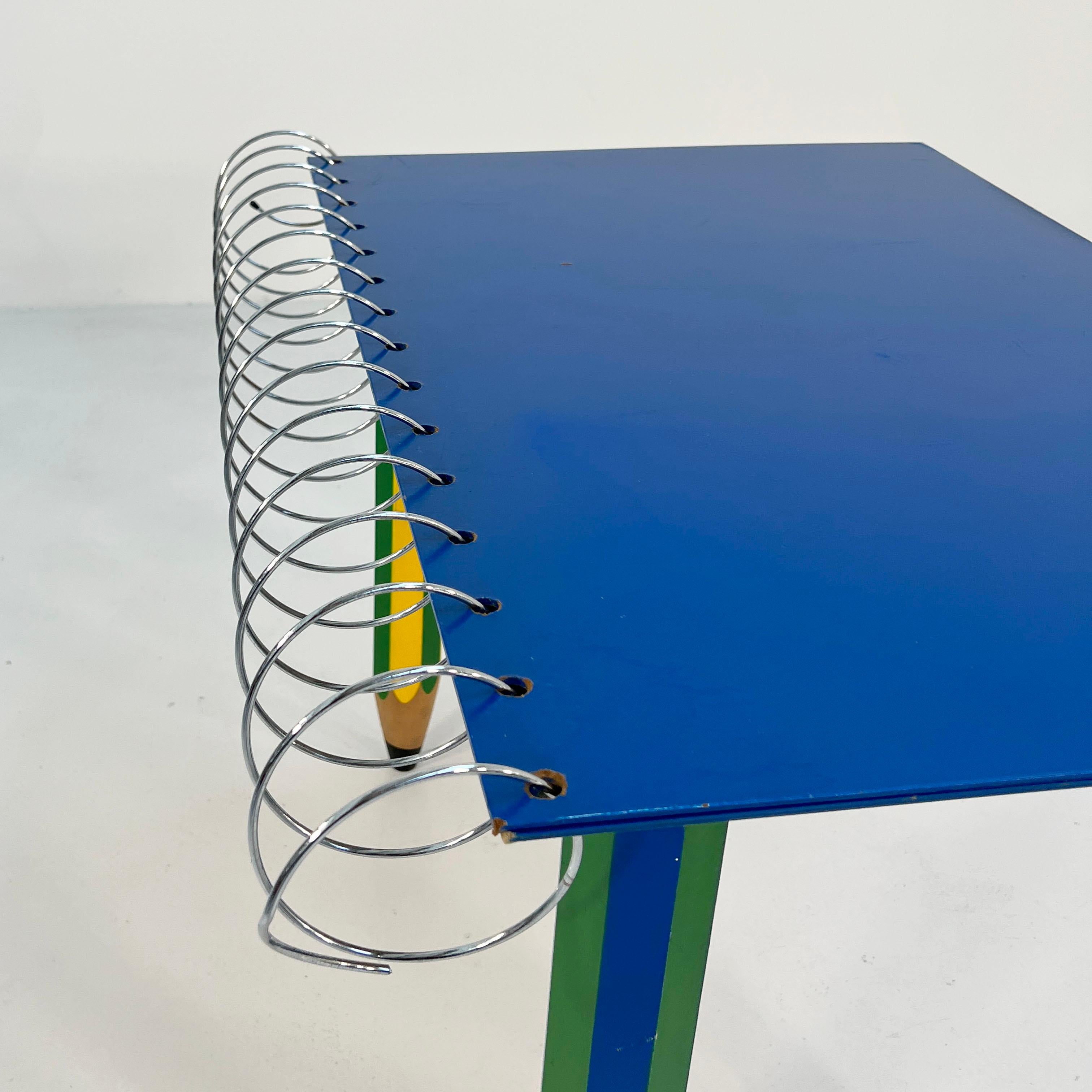 Wood Clairefontaine Desk by Pierre Sala for Chambon, 1984