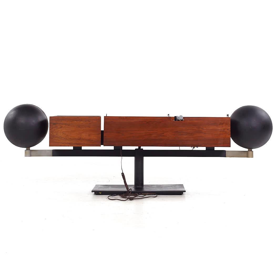 Mid-Century Modern Clairtone Project G2 Mid Century Rosewood and Chrome Stereo Turntable For Sale