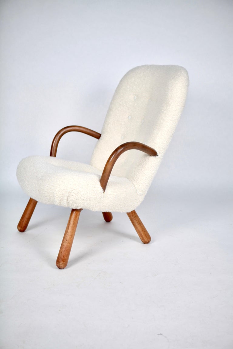 'Clam' Chair by Arnold Madsen for Madsen & Schubell, Denmark, 1944 In Good Condition In Berlin, DE