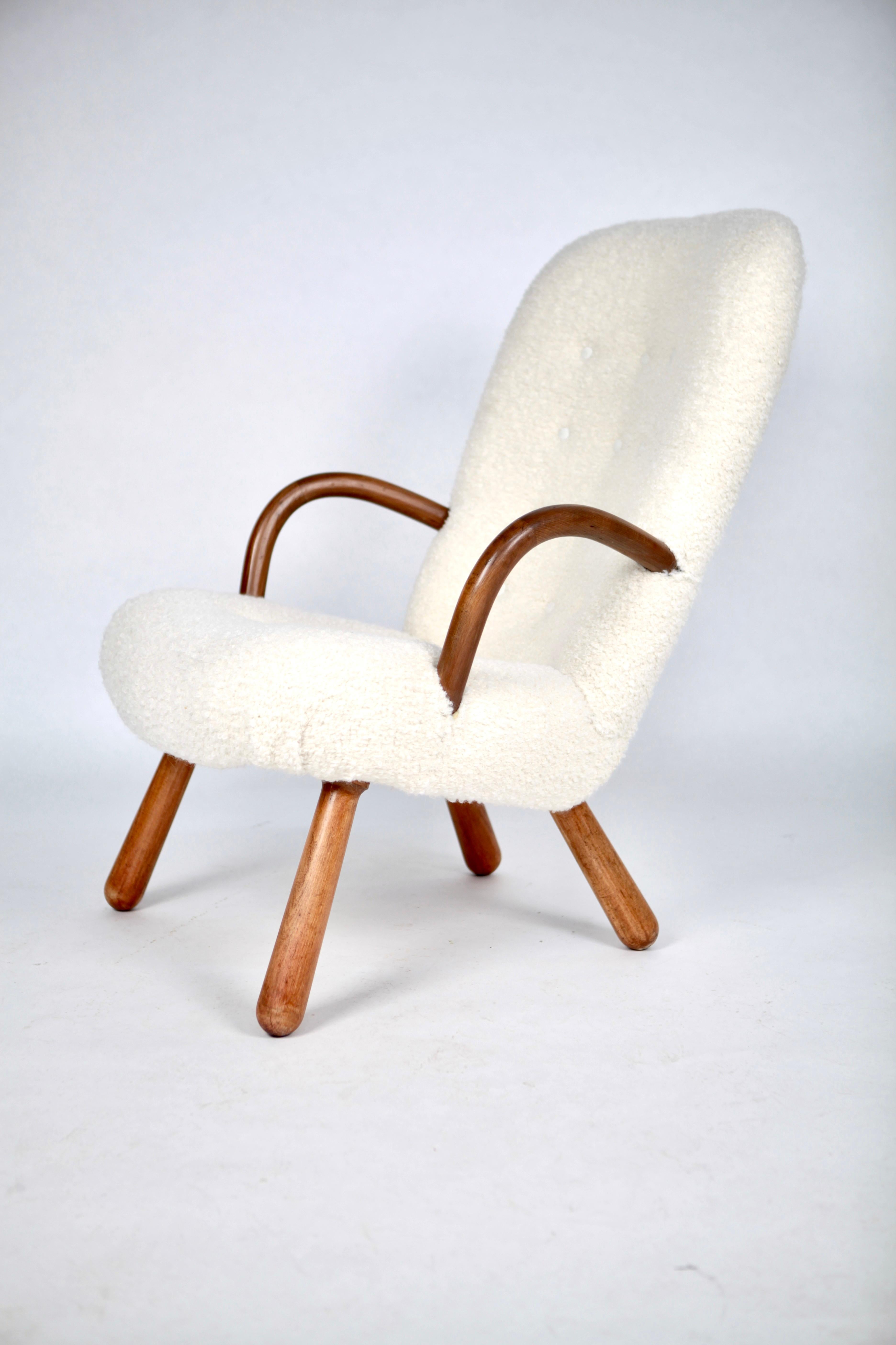 Mid-20th Century 'Clam' Chair by Arnold Madsen for Madsen & Schubell, Denmark, 1944