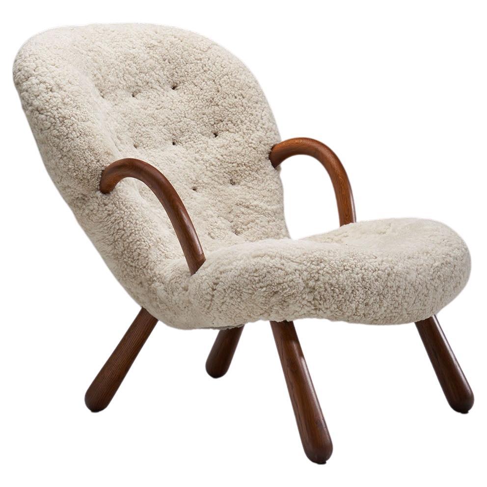 “Clam” Chair by Arnold Madsen for Madsen & Schubell, Denmark, 1944 For Sale