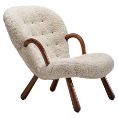 Used “Clam” Chair by Arnold Madsen for Madsen & Schubell, Denmark, 1944