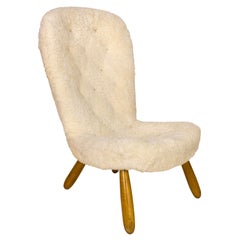 Retro Clam Chair by Philip Arctander, circa 1940, Denmark