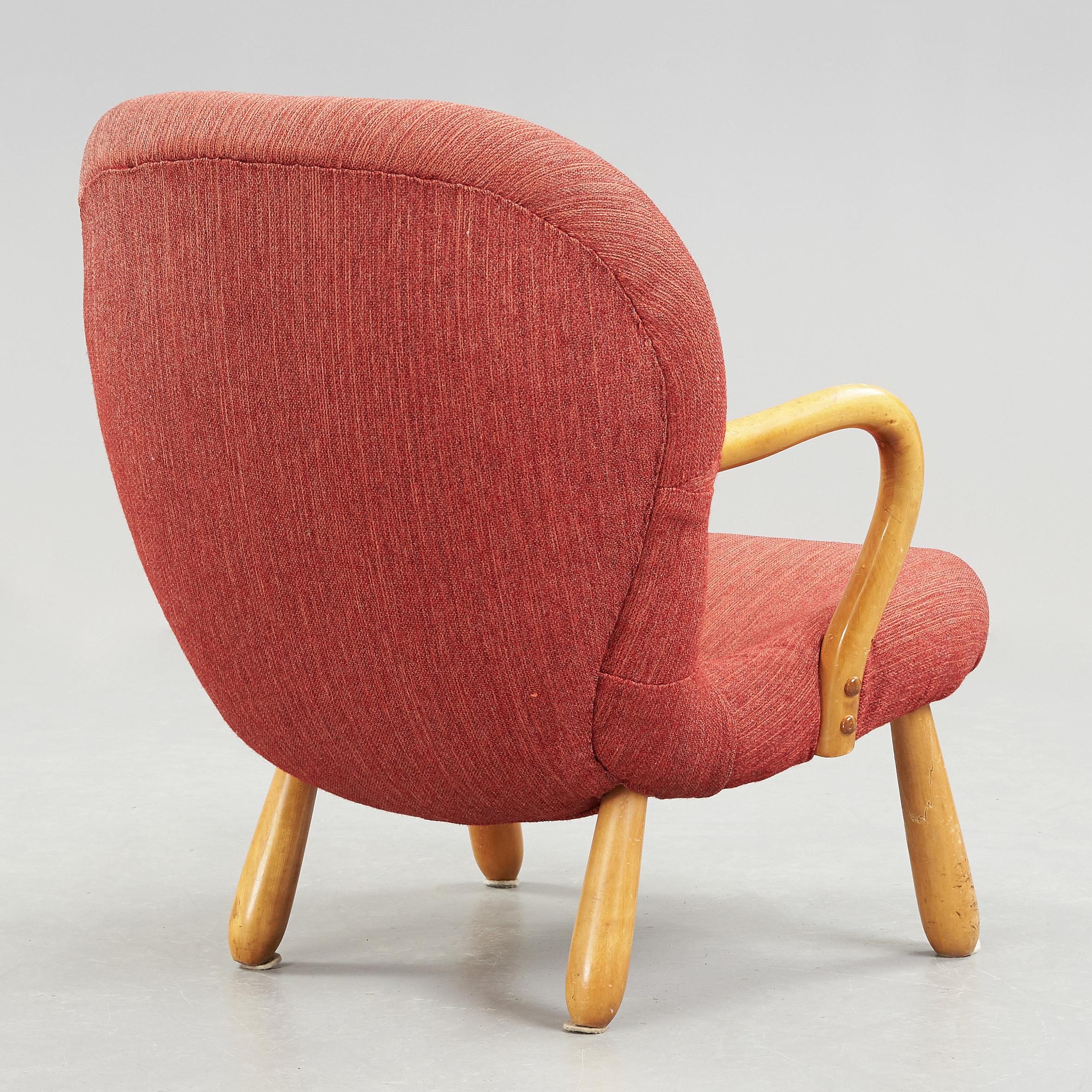 “Clam” Easy Chair Designed by Philip Arctander, Denmark, 1944 (Skandinavische Moderne) im Angebot