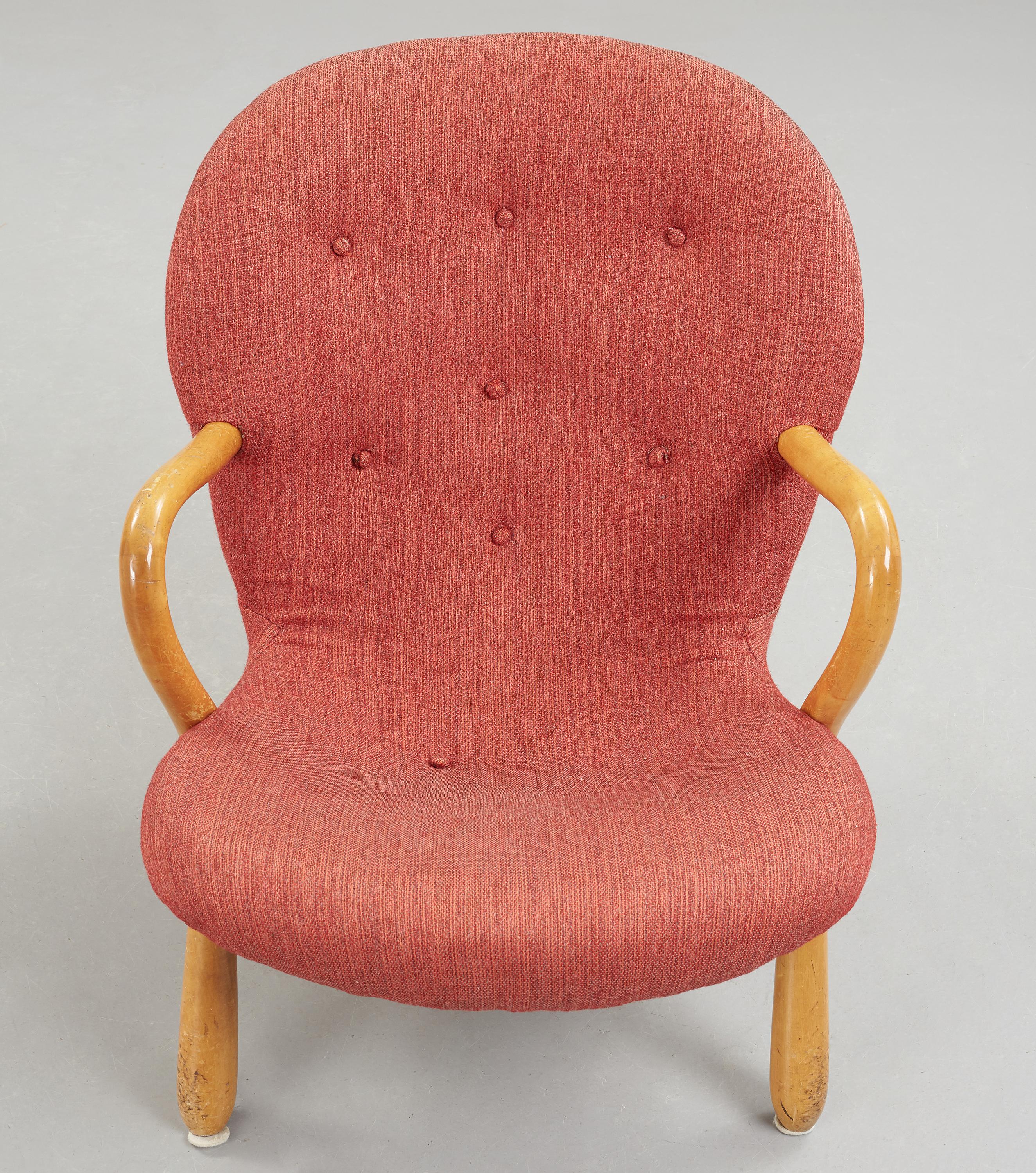 “Clam” Easy Chair Designed by Philip Arctander, Denmark, 1944 (Dänisch) im Angebot